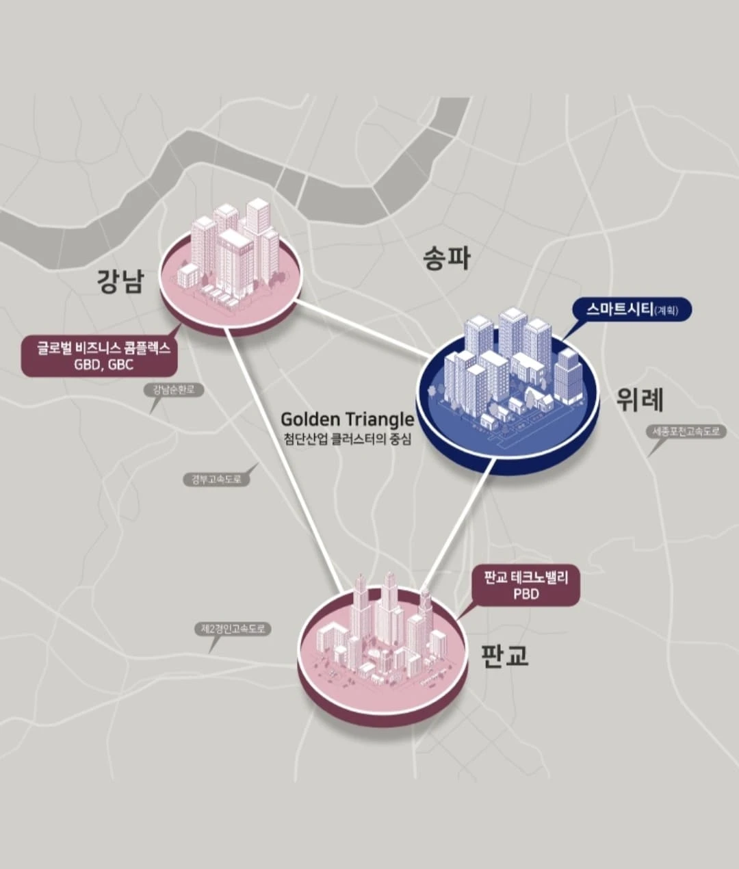 송파 더그리드 입지 환경 및 주변 인프라 지도