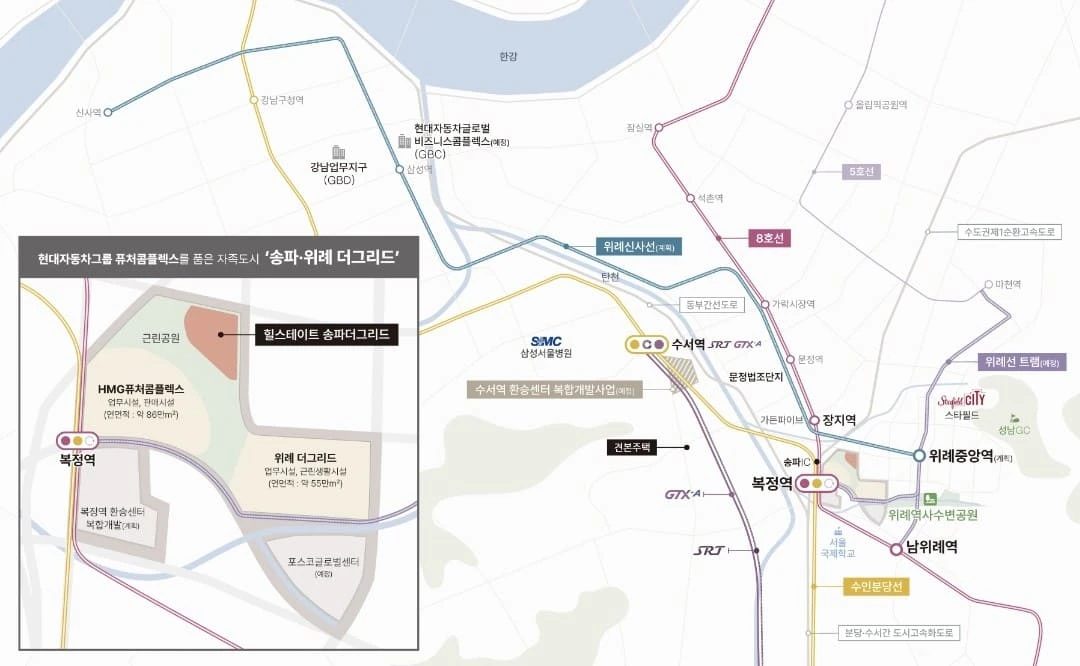 전용면적 34~119㎡ 타입별 공급금액, 힐스테이트 송파더그리드 분양가 세부 내역 및 계약금 정보